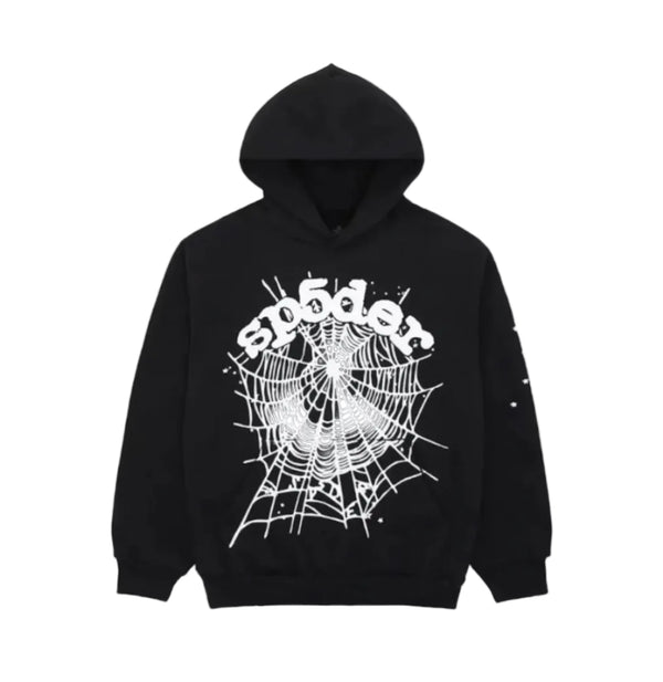 Sp5der hoodie ( BLACK/WHITE)